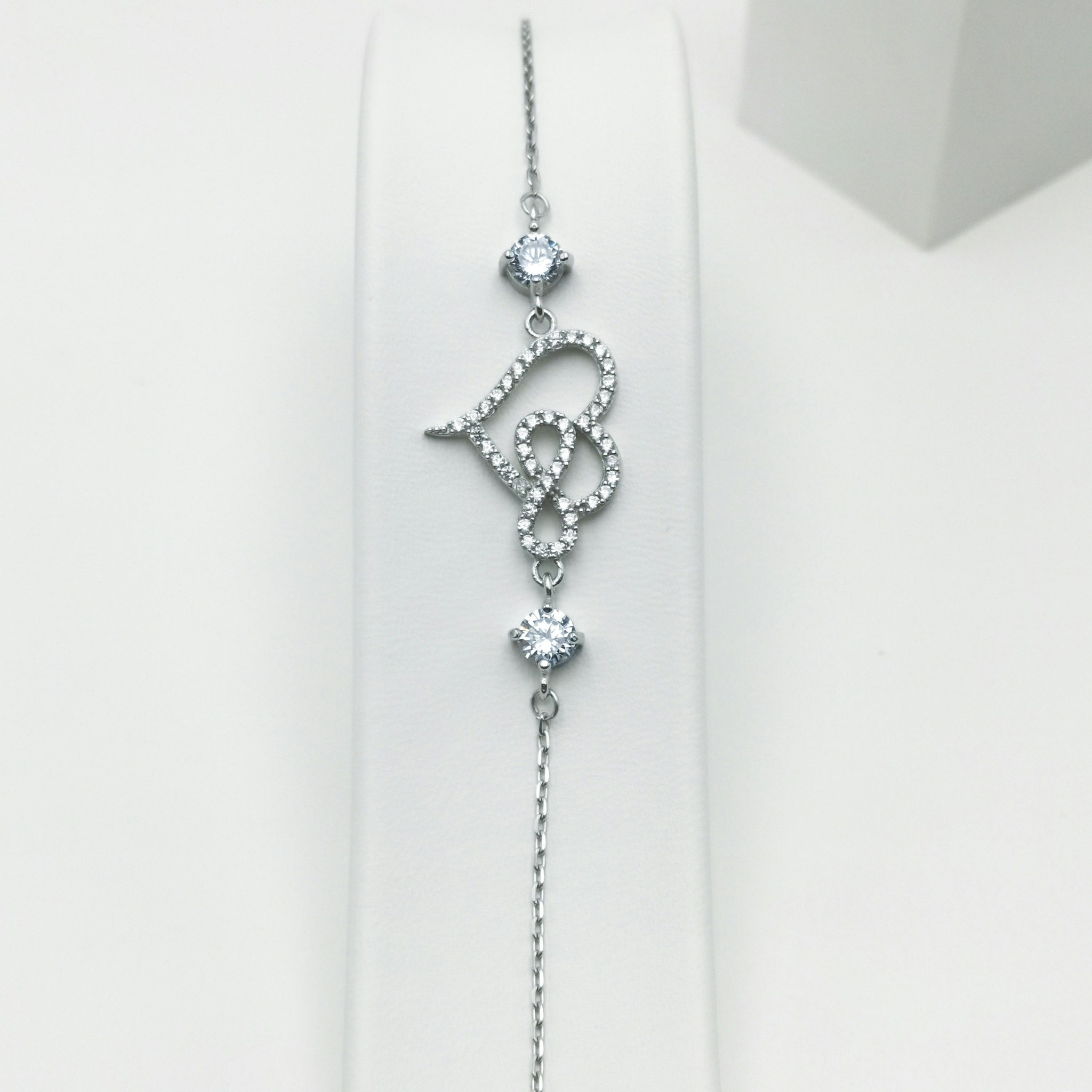 In love Forever Silver Infinity Bracelet Diamond 925 - SWEVALI