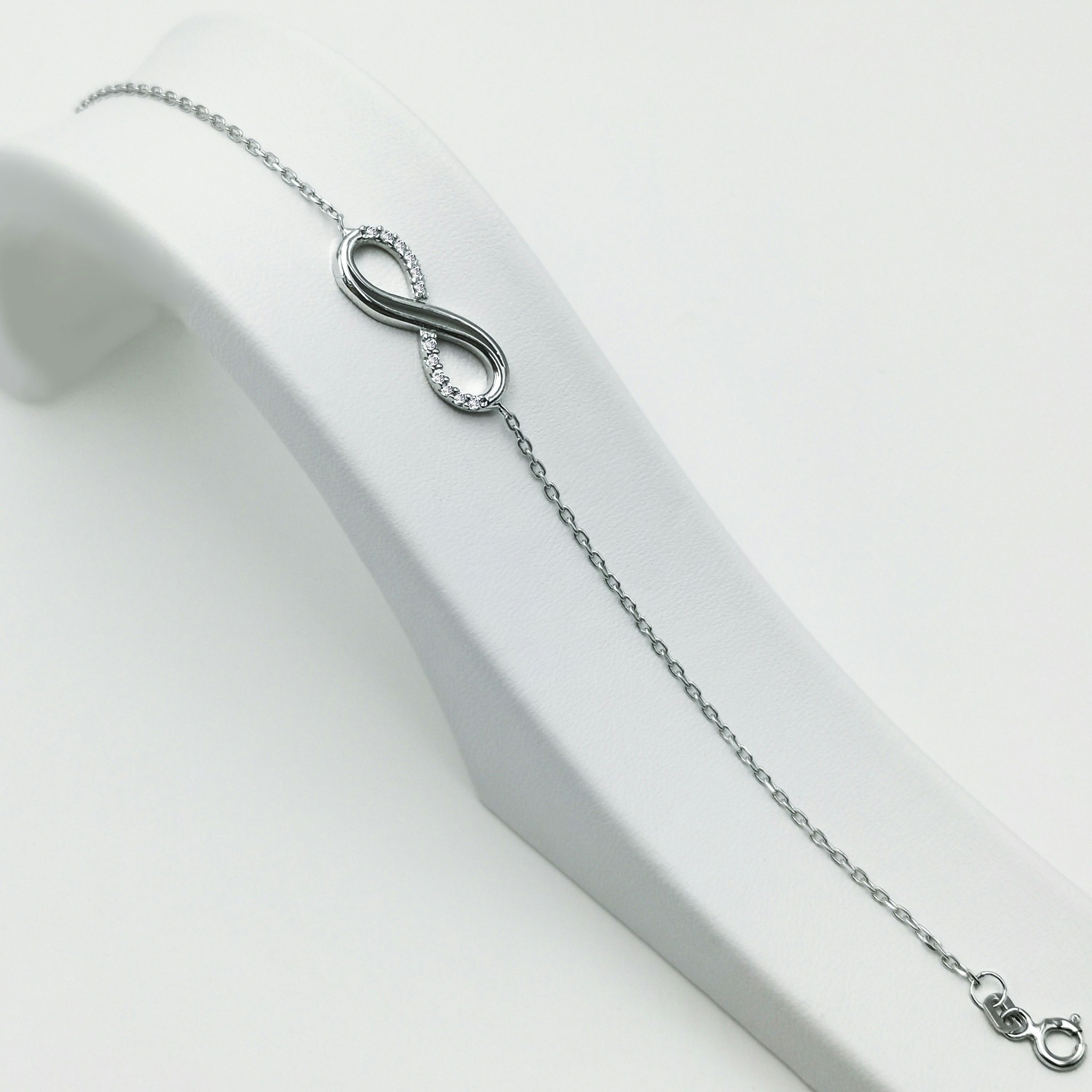 Infinity North Silver diamond bracelet 925 - SWEVALI