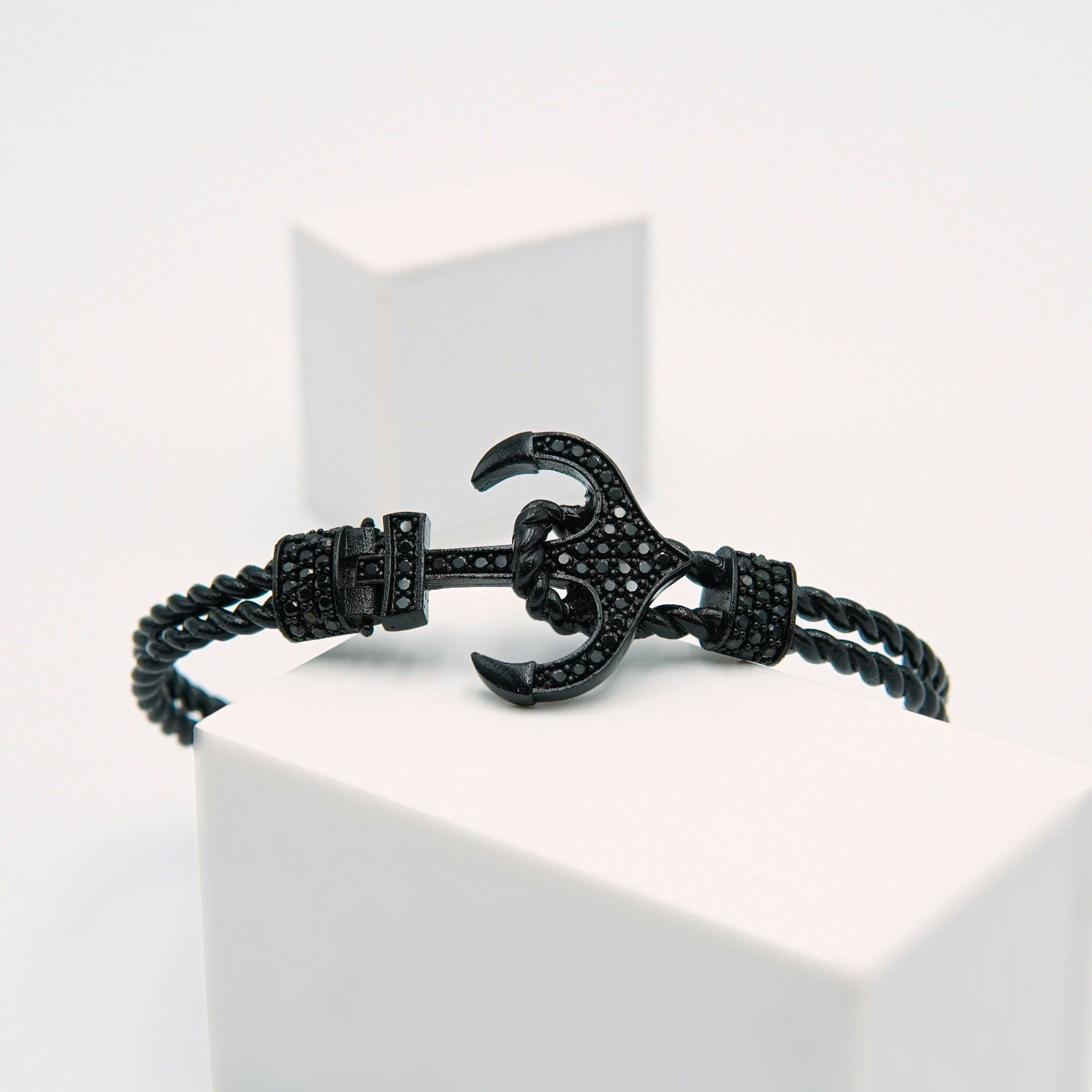 Anchor Black Legend - Mens Bracelet Steel - SWEVALI