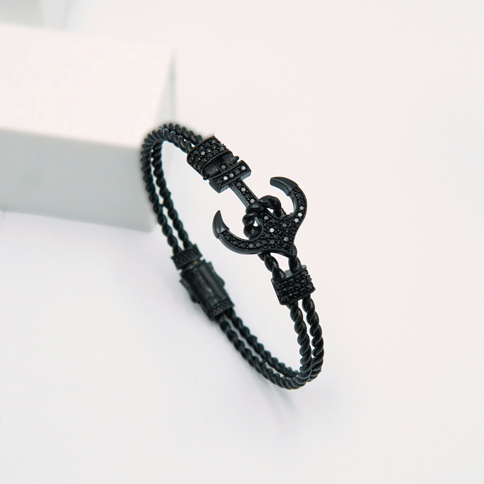 Anchor Black Legend - Mens Bracelet Steel - SWEVALI