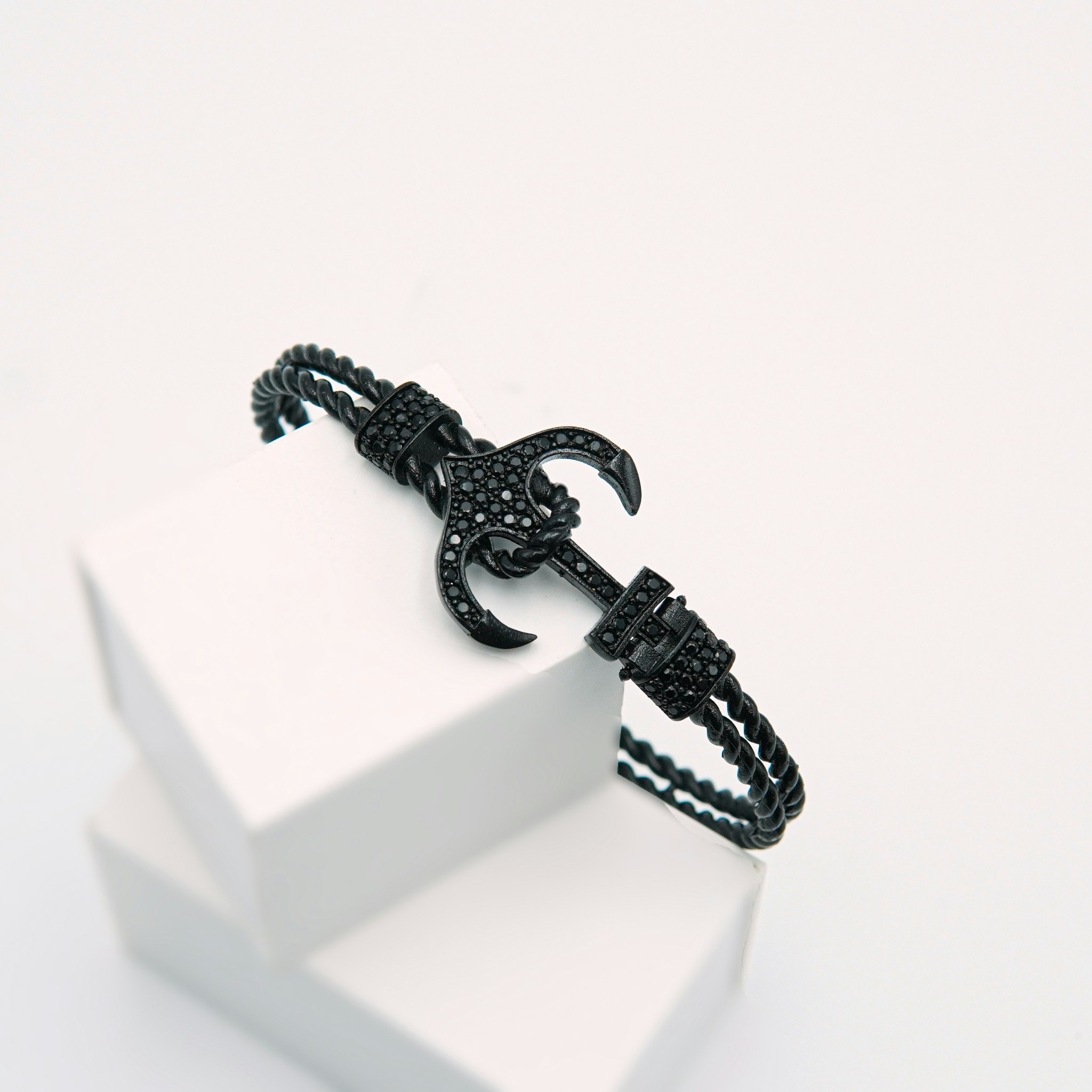 Anchor Black Legend - Mens Bracelet Steel - SWEVALI