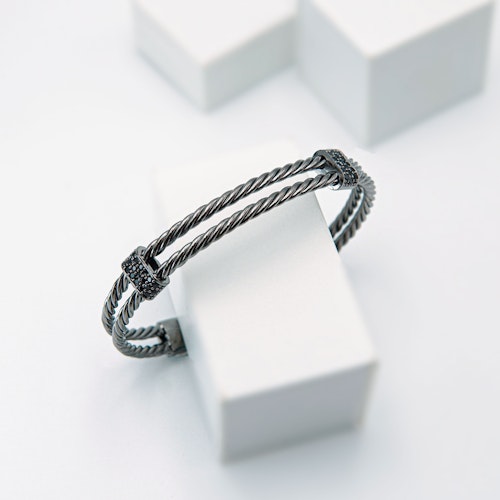 Gentle Silver Confident - Mens Steel Bracelet - SWEVALI