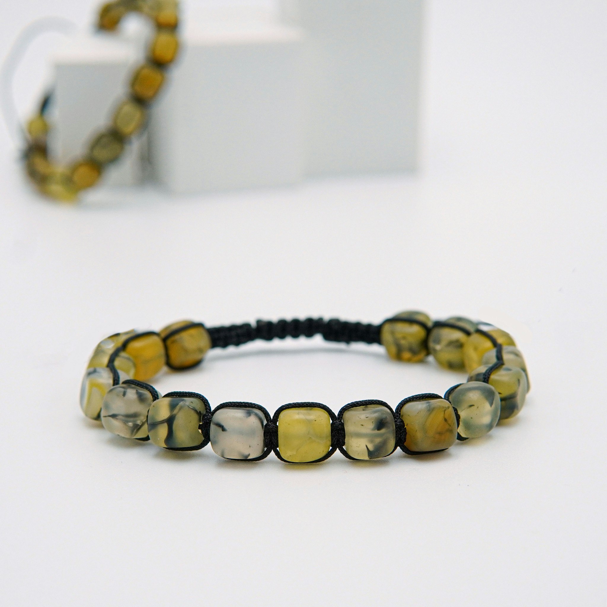 Vacation Yellow Safari - Men Pearl Bracelet - SWEVALI