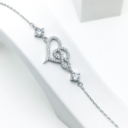 In love Forever Silver Infinity Armband  Diamond 925 - SWEVALI