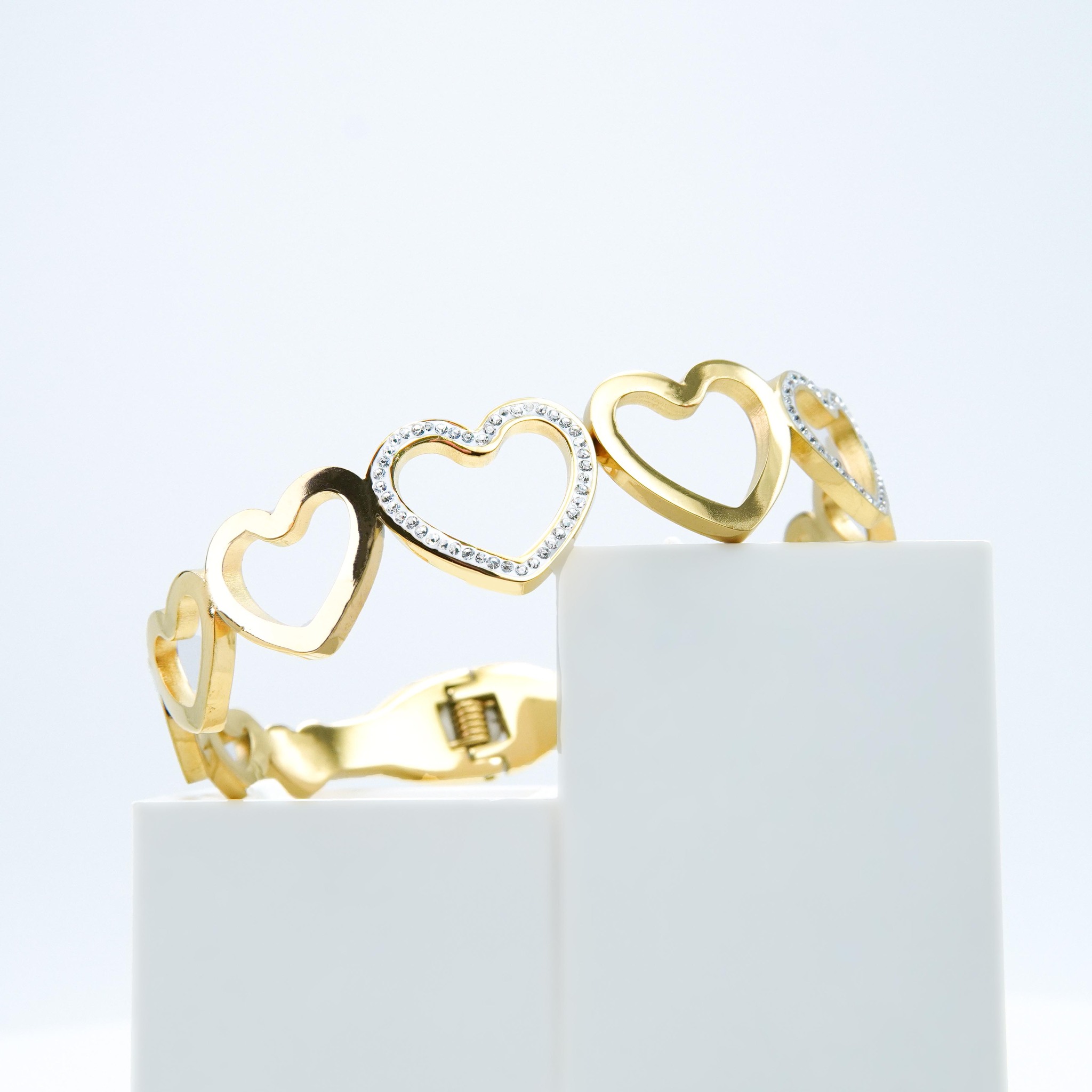 Hearts &amp; Hearts - Gold Edition Bracelet Dam - SWEVALI