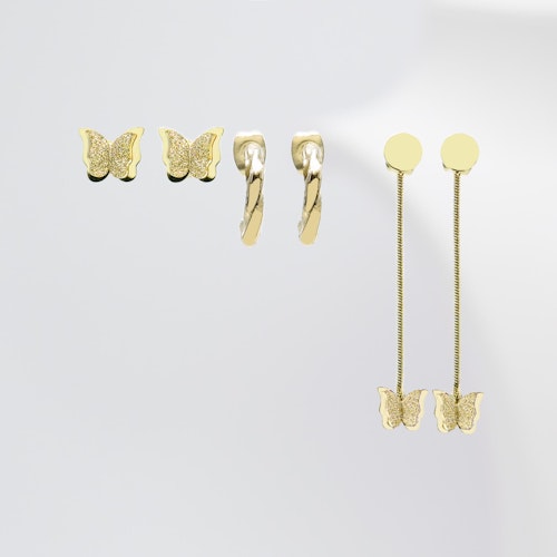 Butterfly Friday Night - Gold Edition Set Earrings - SWEVALI