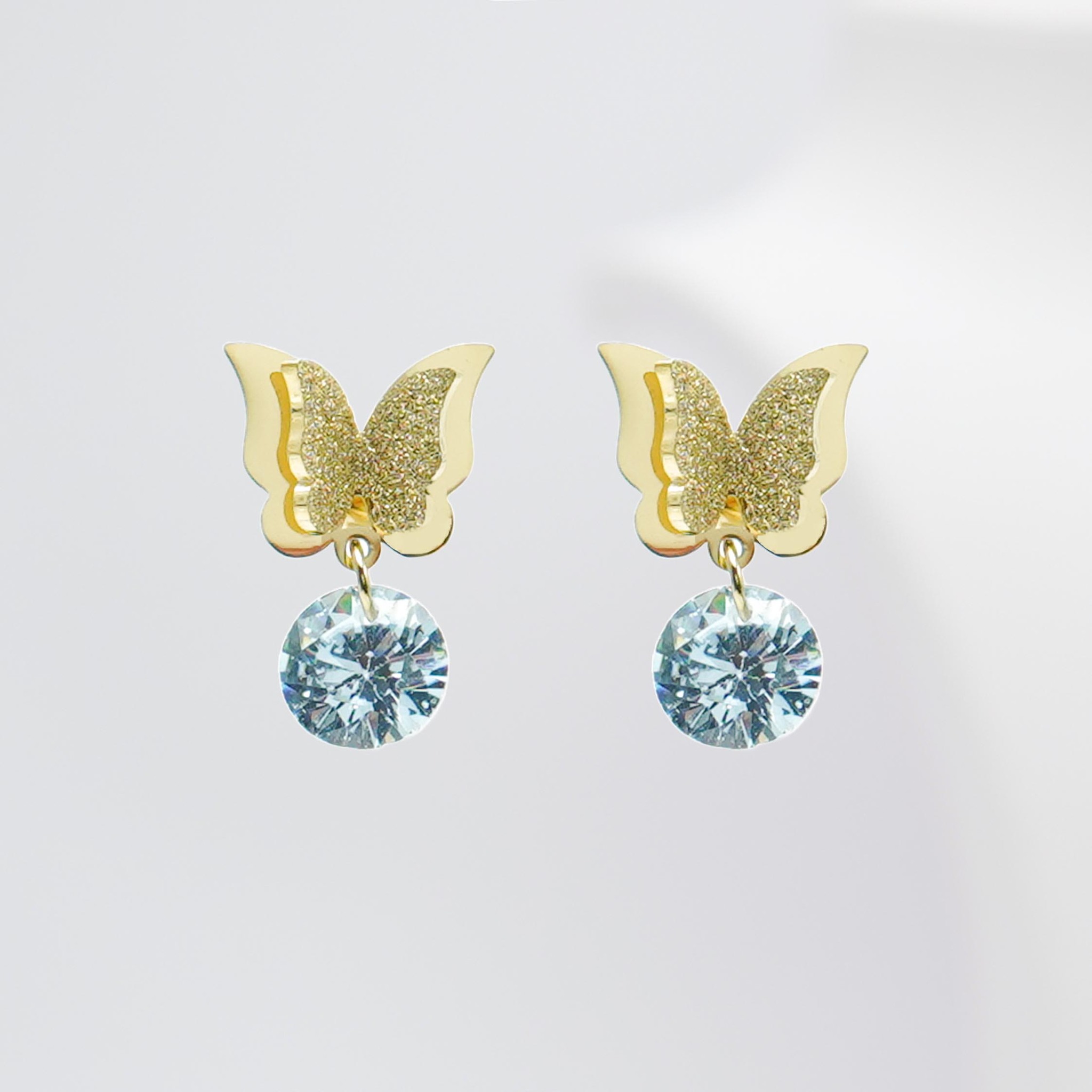 1 Butterfly Diamond North - Gold Edition Diamant Örhängen - SWEVALI