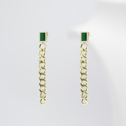 Emerald Lake Minimalist - Gold Edition Link Earrings - SWEVALI