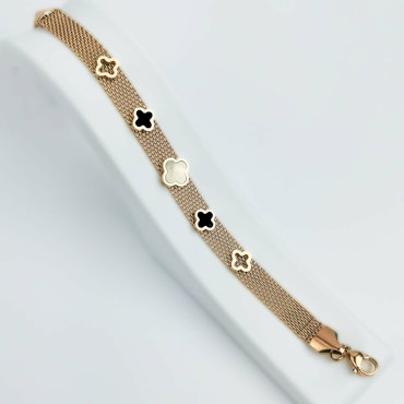 Clover Soft Touch Rose Gold Edition Armband - SWEVALI