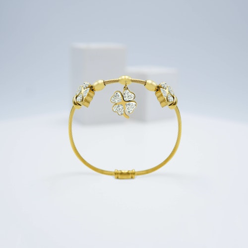 18K Guldpläterad - Clover Vintage Aroma - Gold Edition Armband Dam - SWEVALI