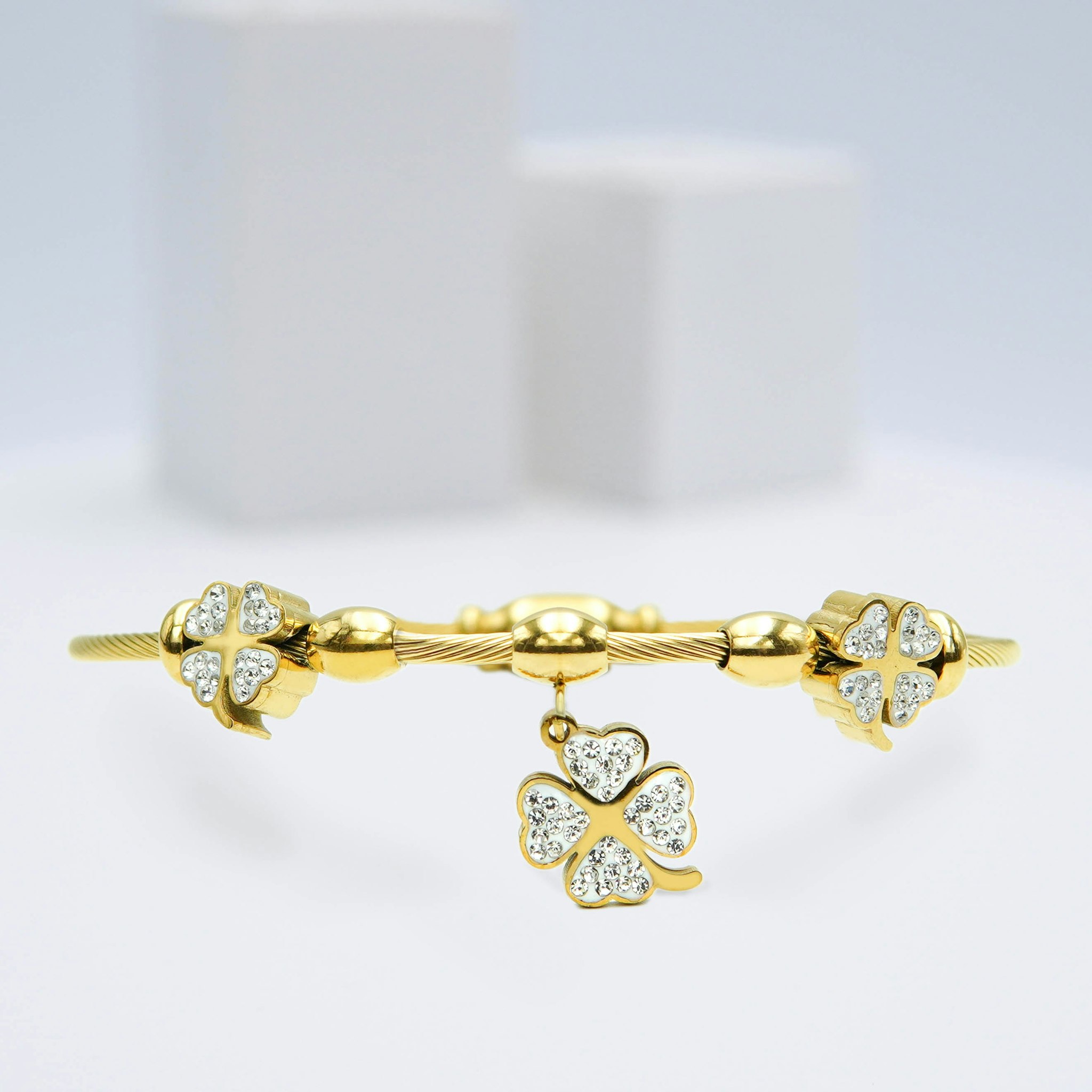 18K Gold Plated - Clover Vintage Aroma - Gold Edition Bracelet Women - SWEVALI