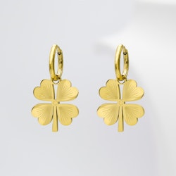 18K Gold Plated - Clover Lucky Every Day - Gold Edition Earring Ladies - SWEWALI