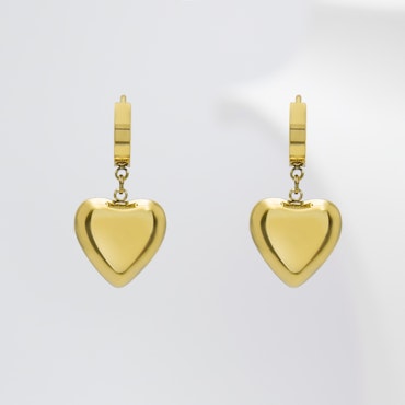 18K Guldpläterad - Woman Brave Heart - Gold Edition Örhänge Dam - SWEVALI