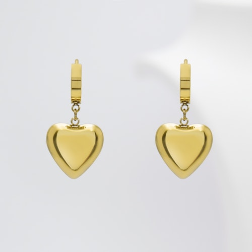 18K Gold Plated - Woman Brave Heart - Gold Edition Earring Women - SWEWALI