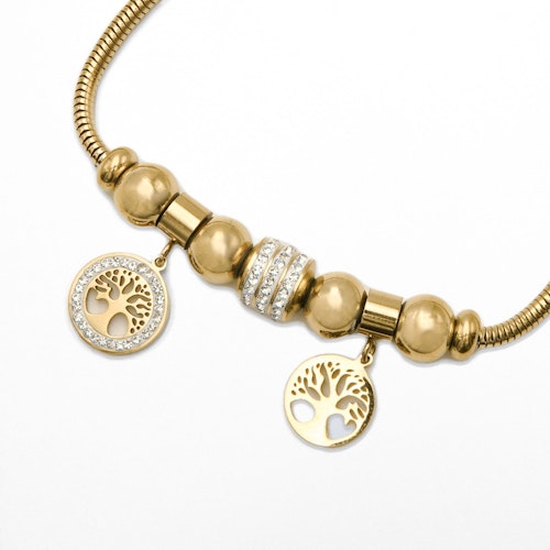 Tree Of Life Trendy Flexy - Gold Edition Armband Dam - SWEVALI