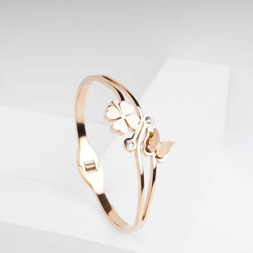 Clover Butterfly Limited Edition - Gold Edition Armband Dam - SWEVALI