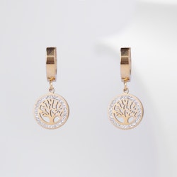 Tree Of Life Minimalist Gold Edition - Örhänge Dam - SWEVALI
