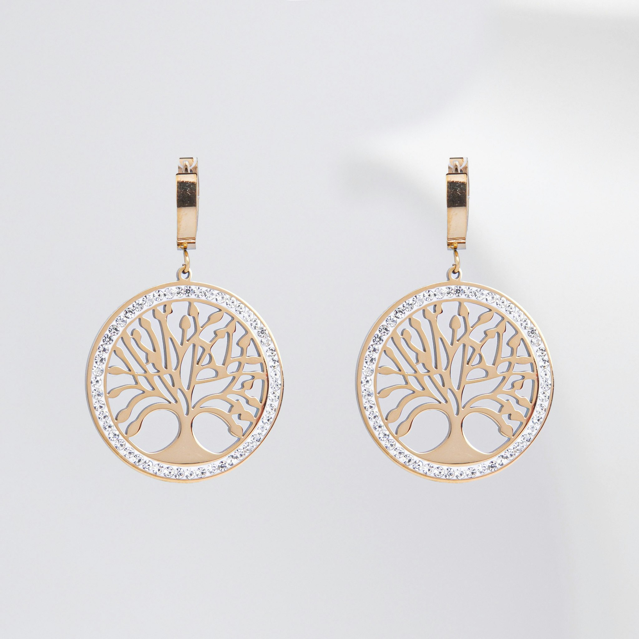 18K Gold Plated - Tree Of Life Power Of Solo - Gold Edition Earring Women - SWEVALI