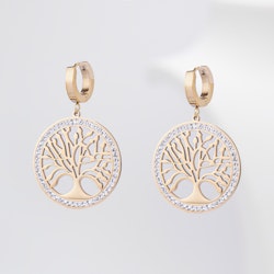 18K Gold Plated - Tree Of Life Power Of Solo - Gold Edition Earring Women - SWEVALI