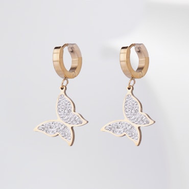 Butterfly Solo Minimalist Gold Edition - Earring Women - SWEWALI