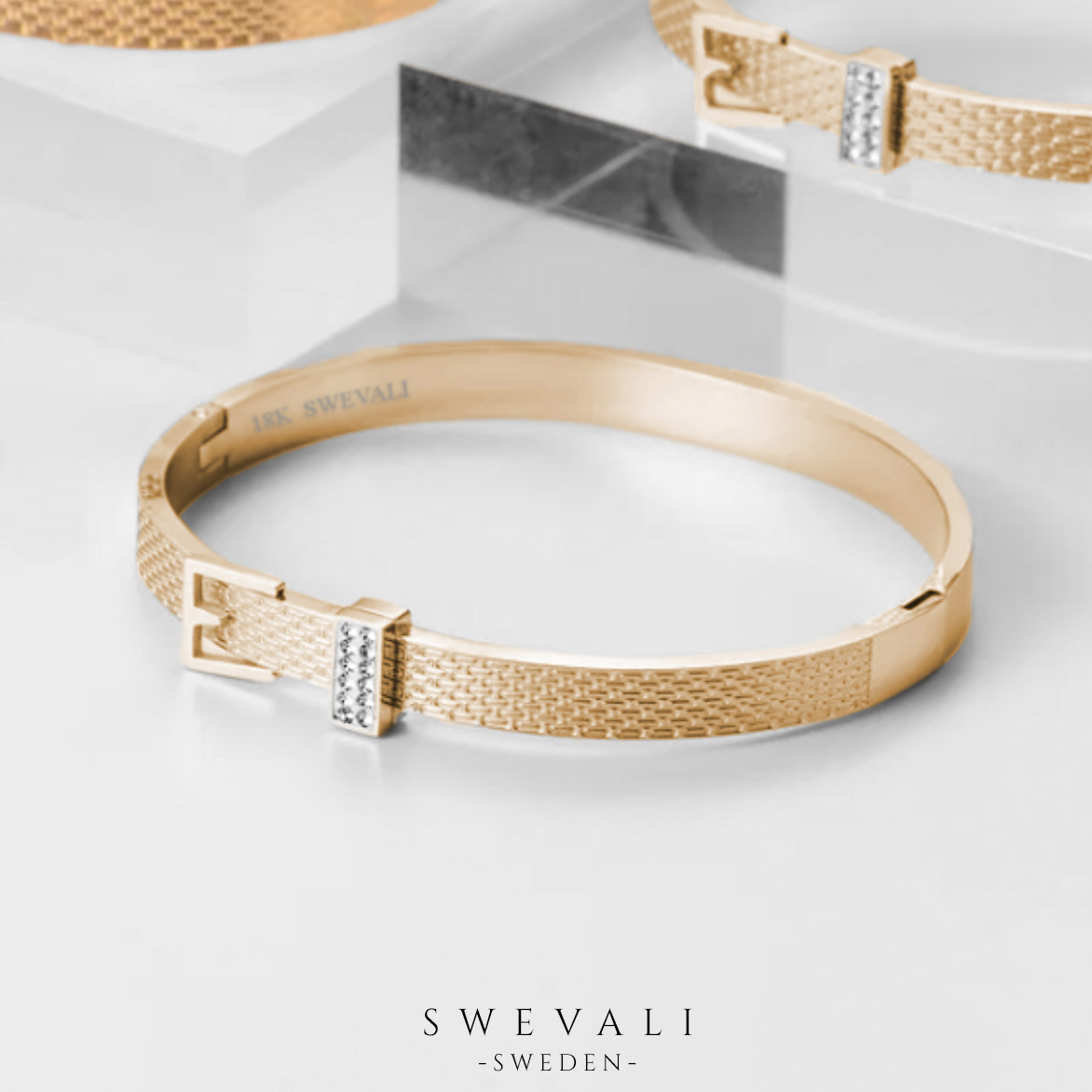 2- 18K Guldpläterad - Fashionista Gold Edition Armband - SWEVALI