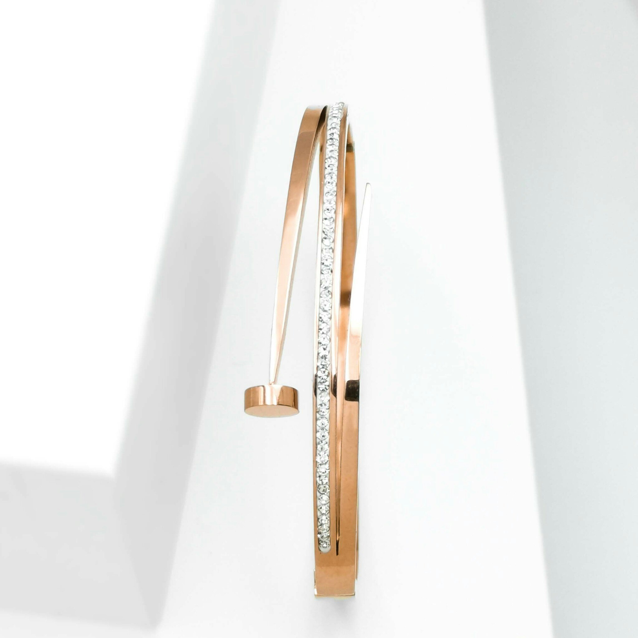 18K Guldpläterad - Naily Rose Gold Premium Edition Armband - SWEVALI
