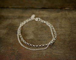 2-radigt silverarmband
