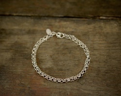 2-radigt silverarmband