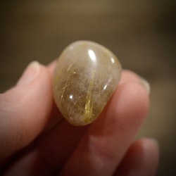Bergkristall, 20 gram, rutilkvarts, trumlad