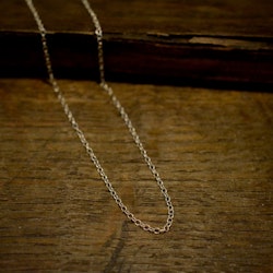 Silverkedja, gles ankar, 42 cm