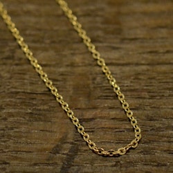 Doublékedja, ankar platt/rund, 1,5 mm, 38 cm