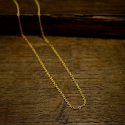 Doublékedja, ankar platt/rund, 1,5 mm, 38 cm