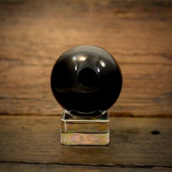 Obsidian klot, 6 cm, 296 gram
