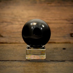 Obsidian klot, 6 cm, 296 gram