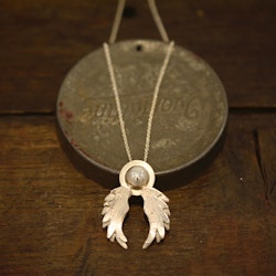 Ängel, silverhalsband inkl kedja
