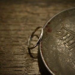 Halvrund, silverring, 2 mm