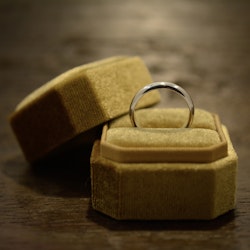 Halvrund, silverring, 4 mm