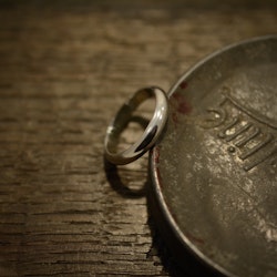 Halvrund, silverring, 4 mm