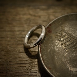 Rund, silverring 4 mm