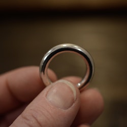 Rund, silverring 4 mm