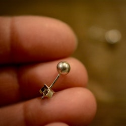 Silverörhängen, kula, 5 mm