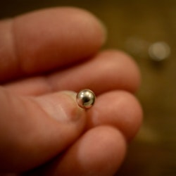 Silverörhängen, kula, 5 mm