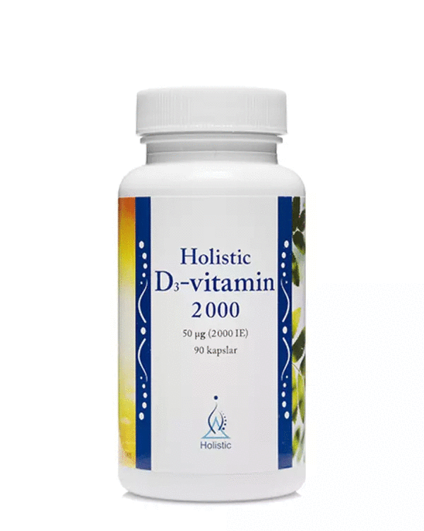 Holistic D3-vitamin 2000IE, 90st kapslar