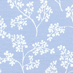 Dekorplast (metervara) - Blå med vita blommor