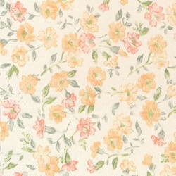 Dekorplast (metervara) - Blommor Aprikos & Rosa