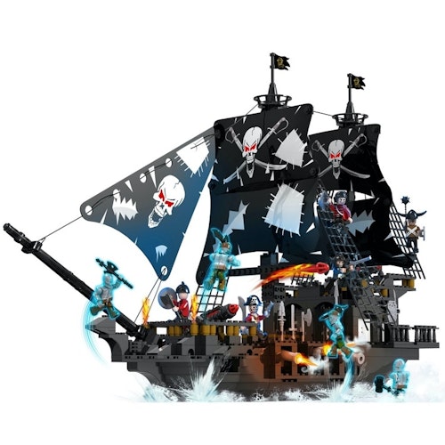 COGO 3120 Sea Rover Piratskepp stort