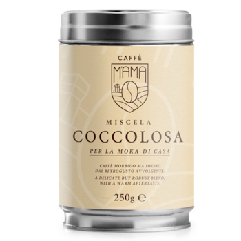 Caffè Mama Coccolosa, malet kaffe burk 250 g