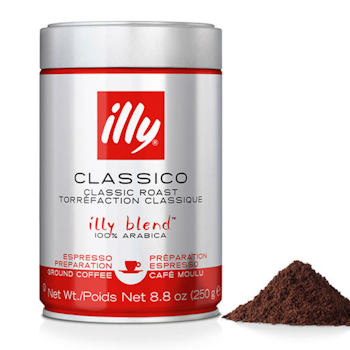 Illy Classico, malet kaffe - 250 g