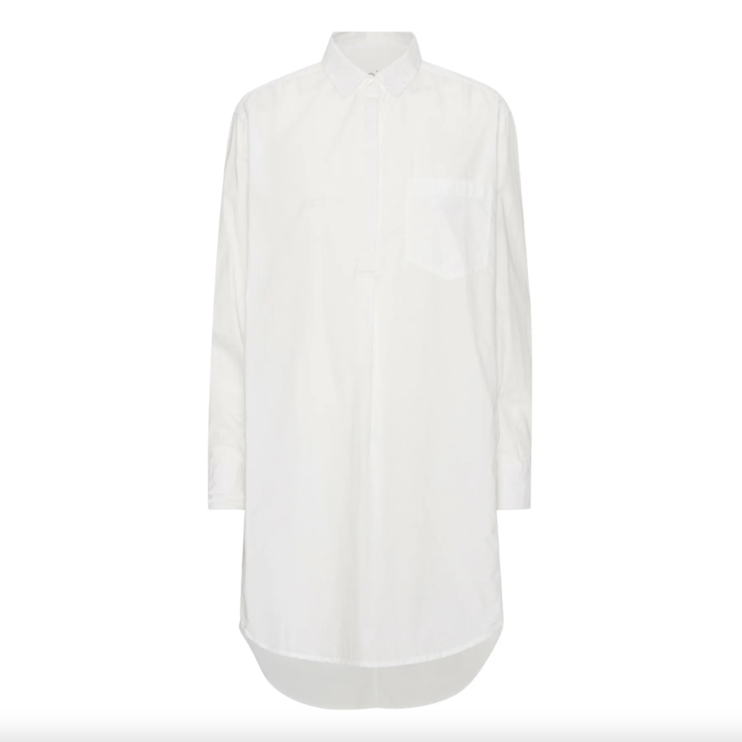 skjortklänning i prasslig poplin i organic cotton, oversize skjorta eller sommarklänning från Project AJ117
