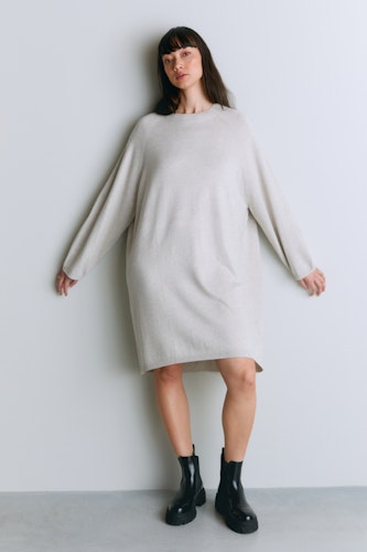 Cara Longsleeve Dress - endast moccabrun